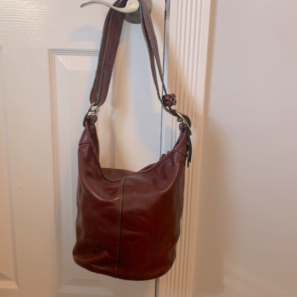 Coach leather vintage hobo bucket bag